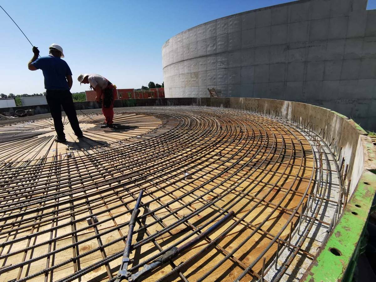Armiranje ploče spremnika – Bioplinsko postrojenje SM Energy