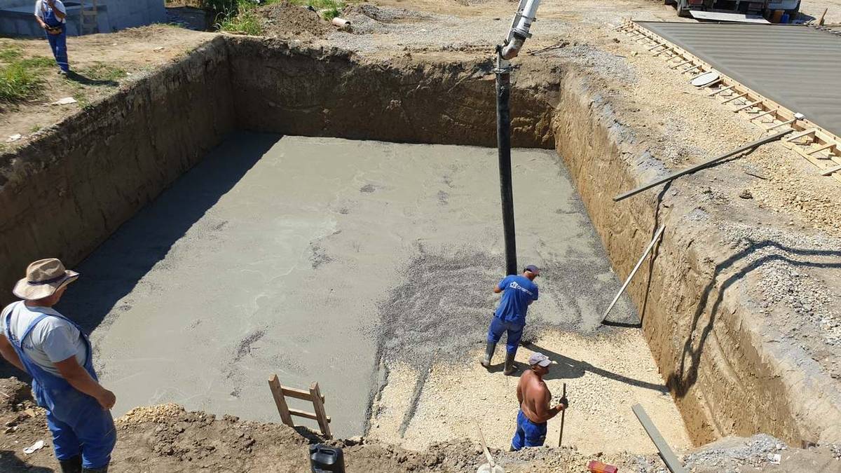Betoniranje temeljne jame – Bioplinsko postrojenje SM Energy