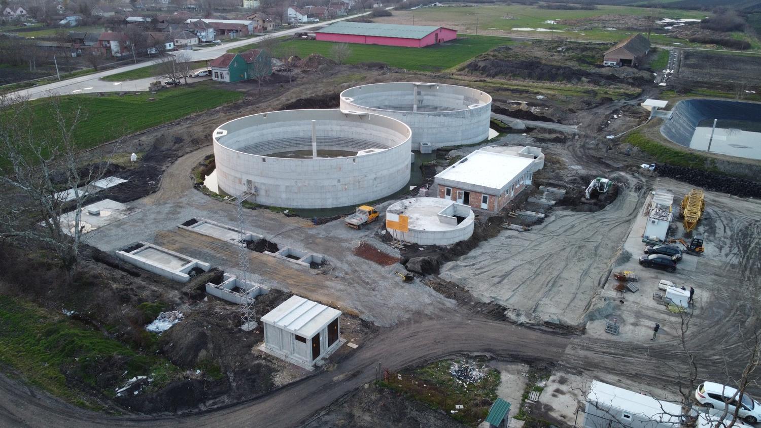 Zračni pogled na postrojenje u izvedbi – BPS Alter Biogas I