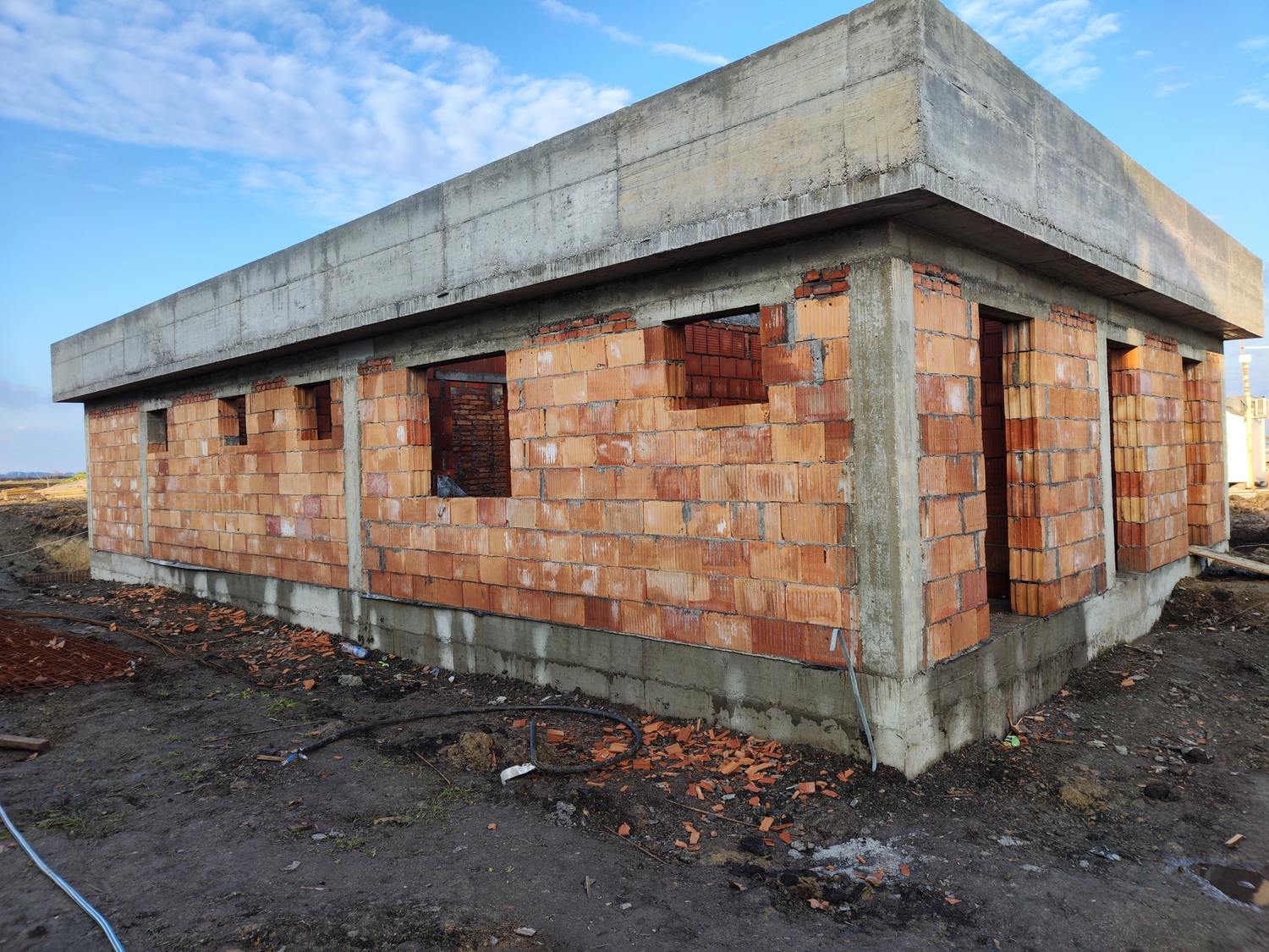 Zidarska izvedba upravne zgrade – BPS Alter Biogas I