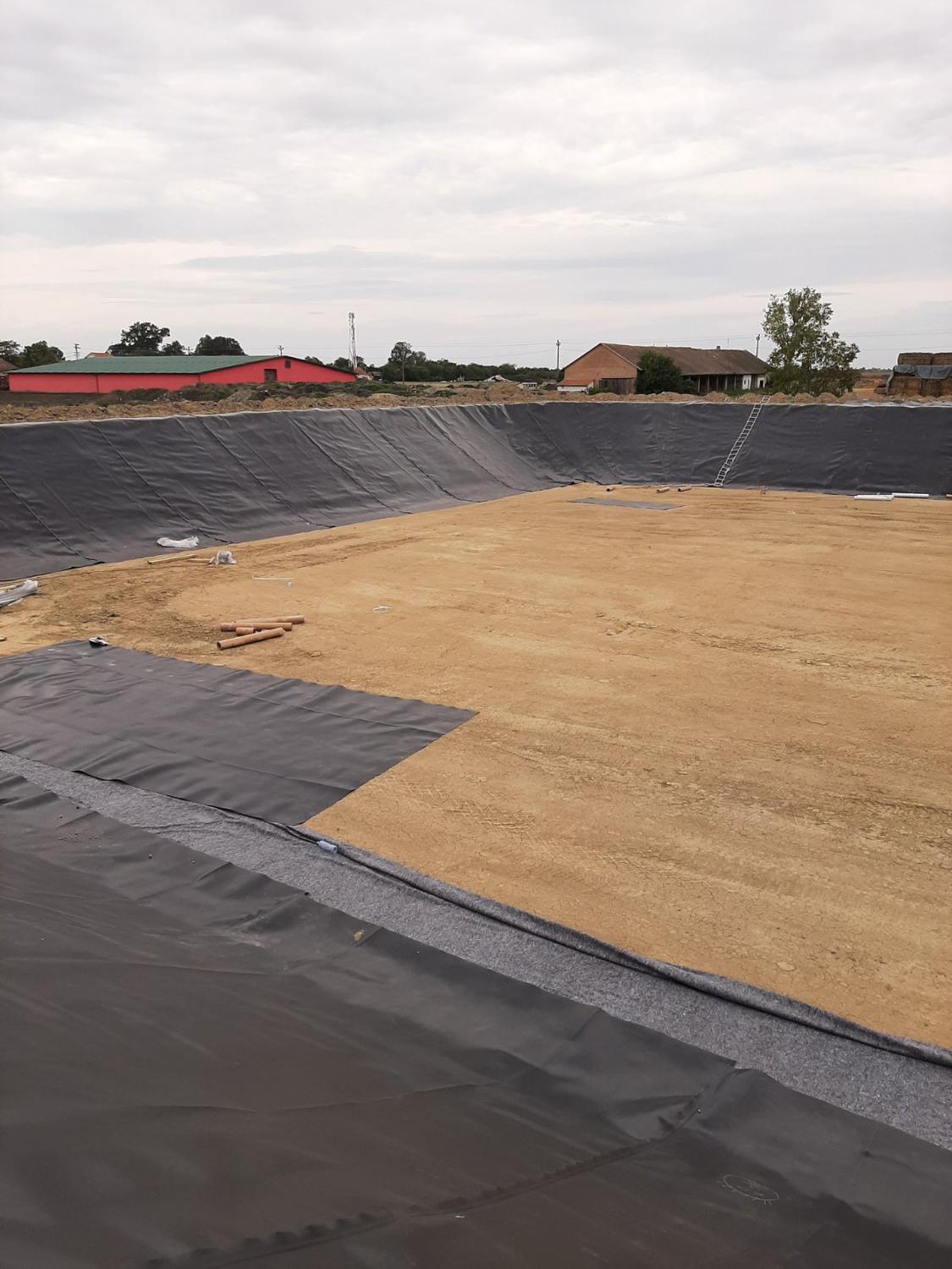 Oblaganje lagune folijom – BPS Alter Biogas I