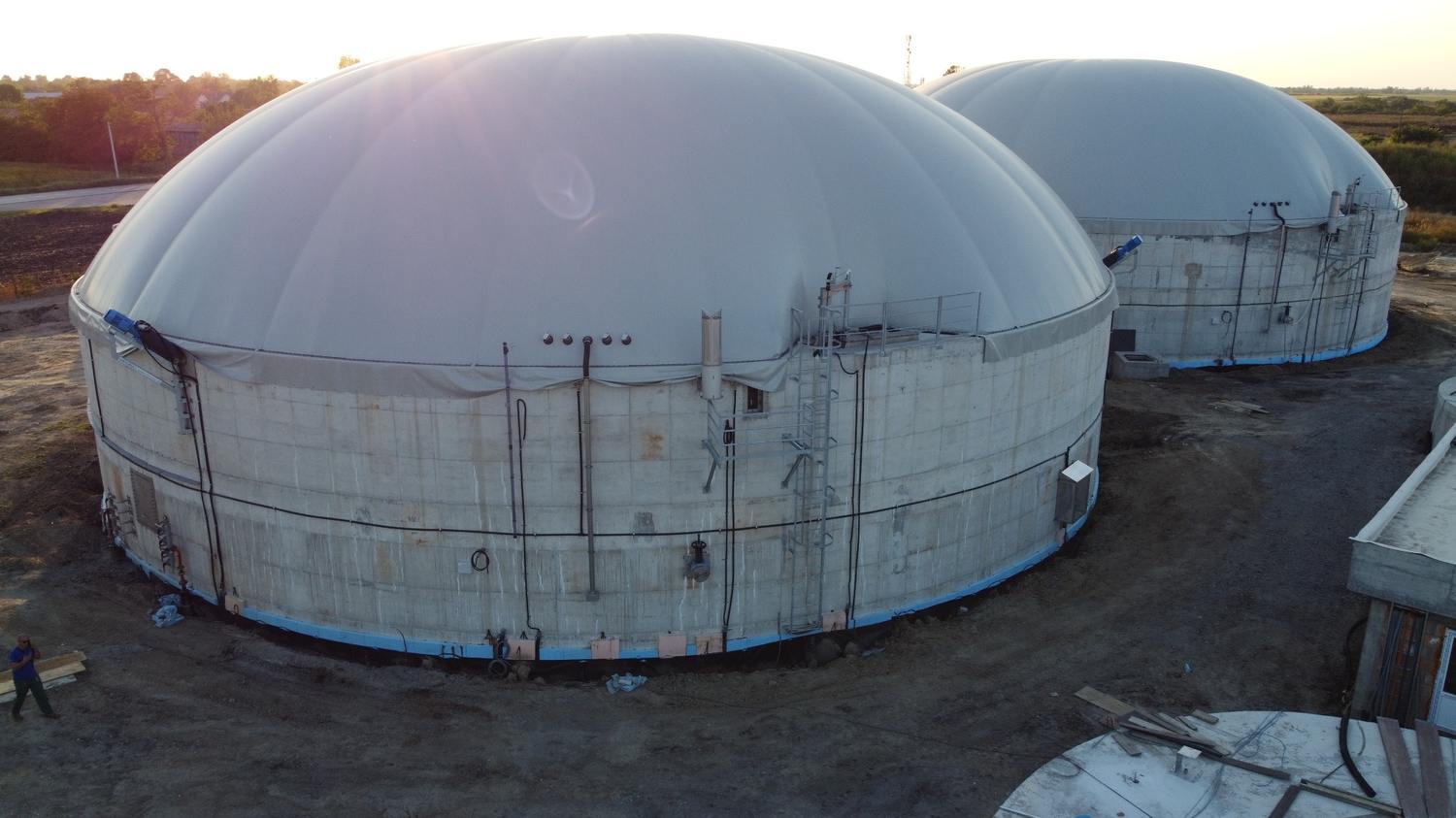 Digestori s membranskim kupolama – BPS Alter Biogas I