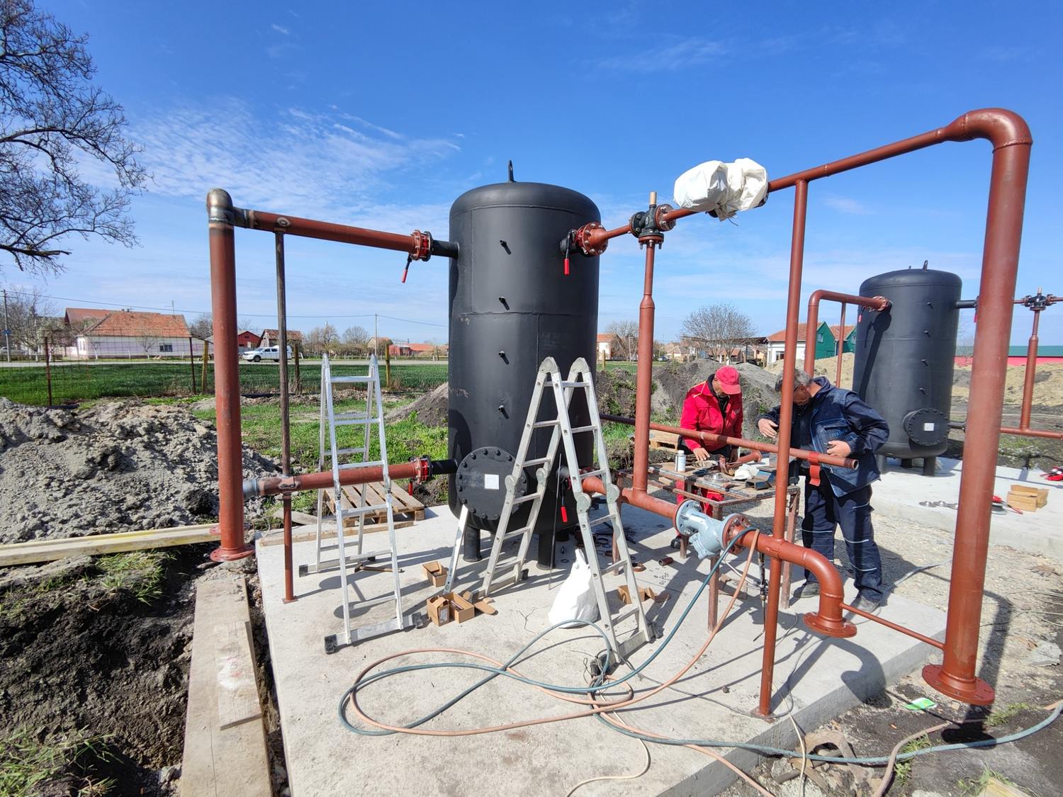 Vanjski strojarski spremnici i cjevovodi – BPS Alter Biogas I