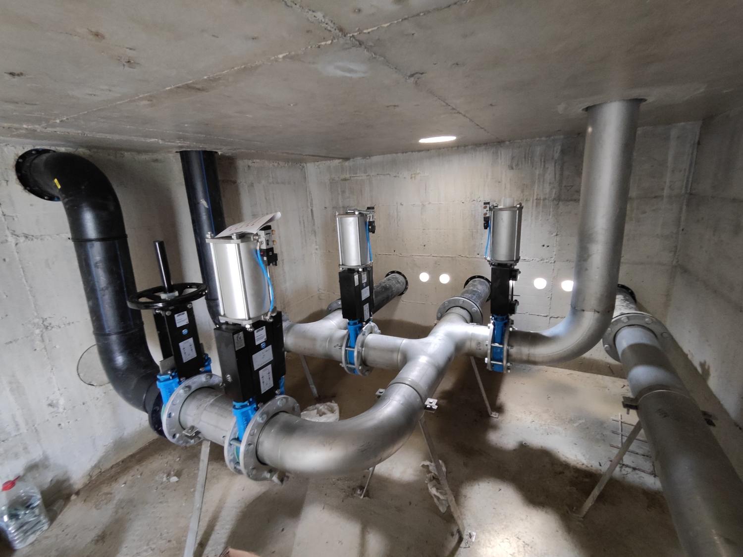 Podzemna strojarnica s cjevovodima – BPS Alter Biogas I