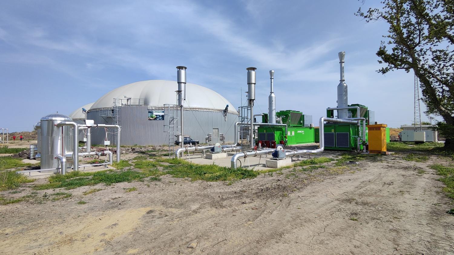 Procesni sklop ispred digestora – BPS Alter Biogas I