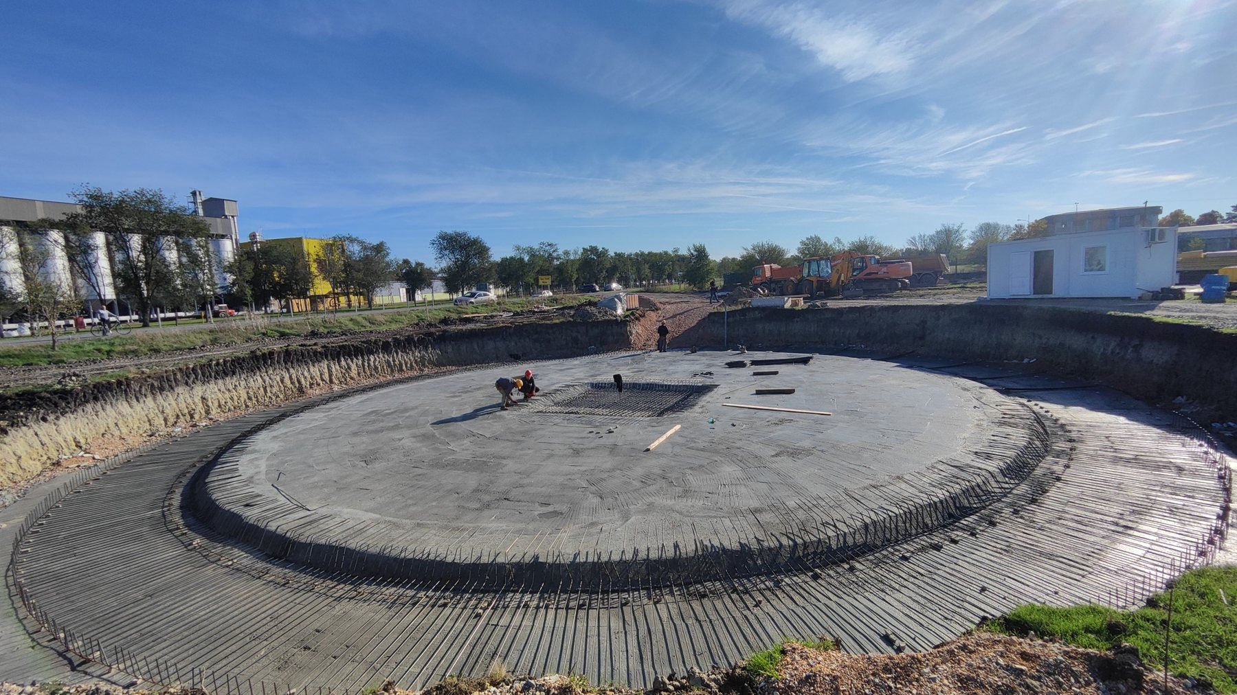 Temeljna ploča kružnog spremnika – BPS Alter Biogas Jato