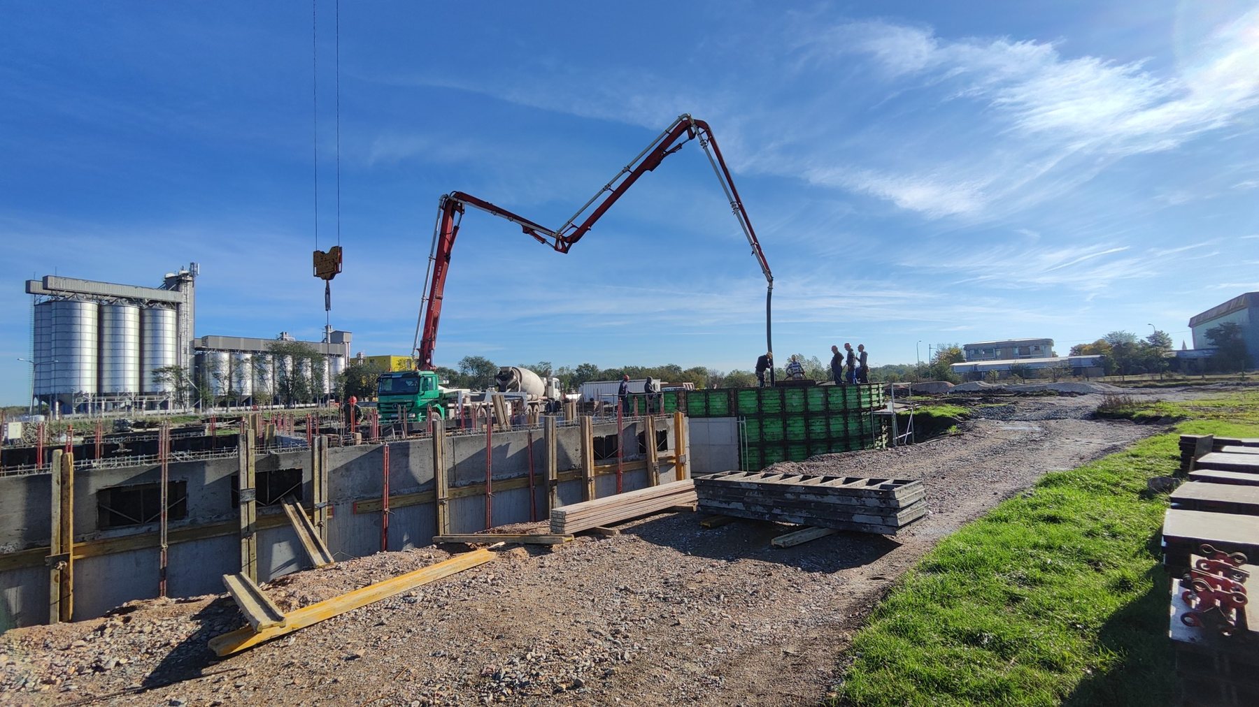 Betoniranje AB konstrukcije – BPS Alter Biogas Jato