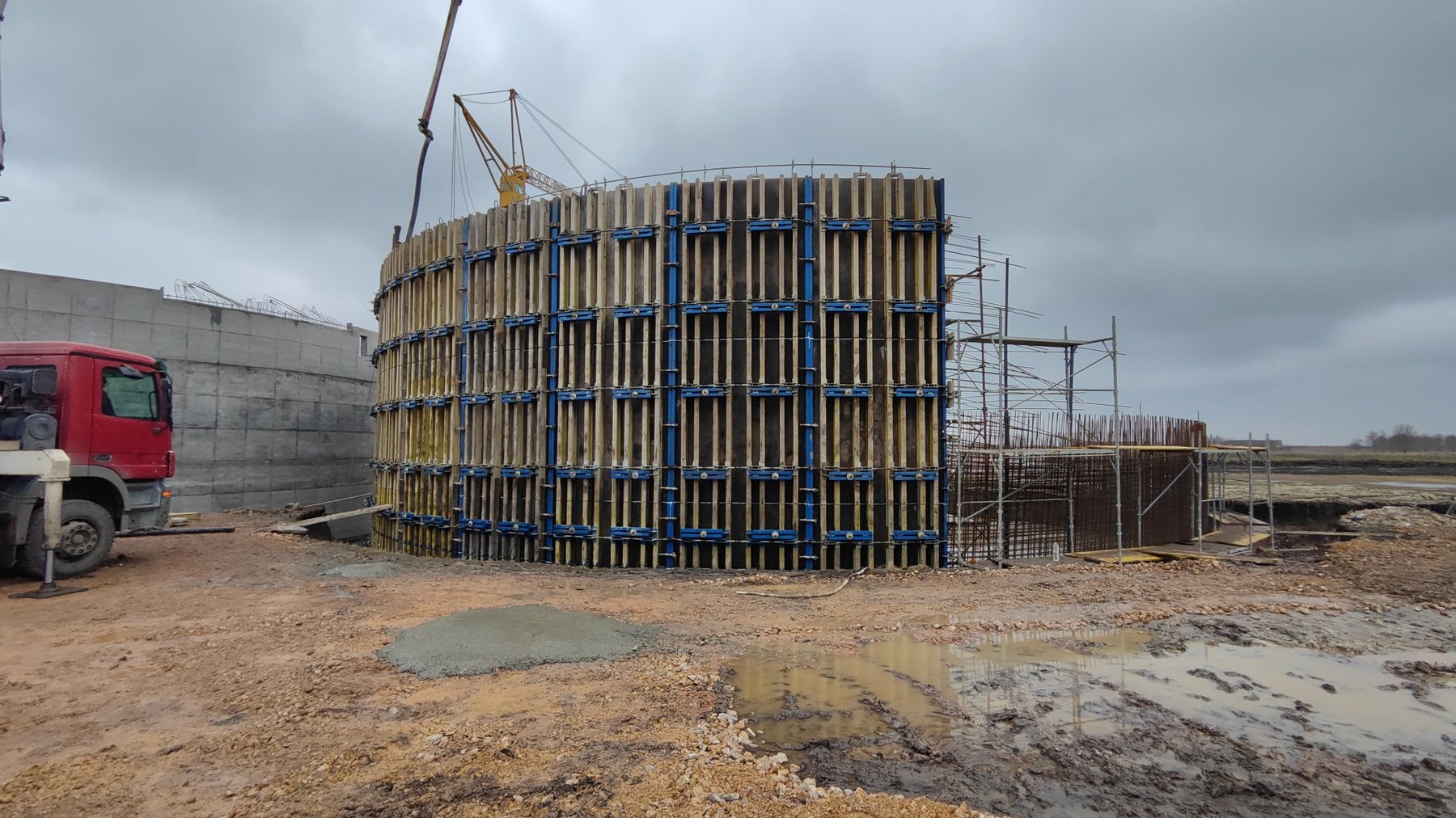 Oplata zida kružnog spremnika – BPS Alter Biogas Jato