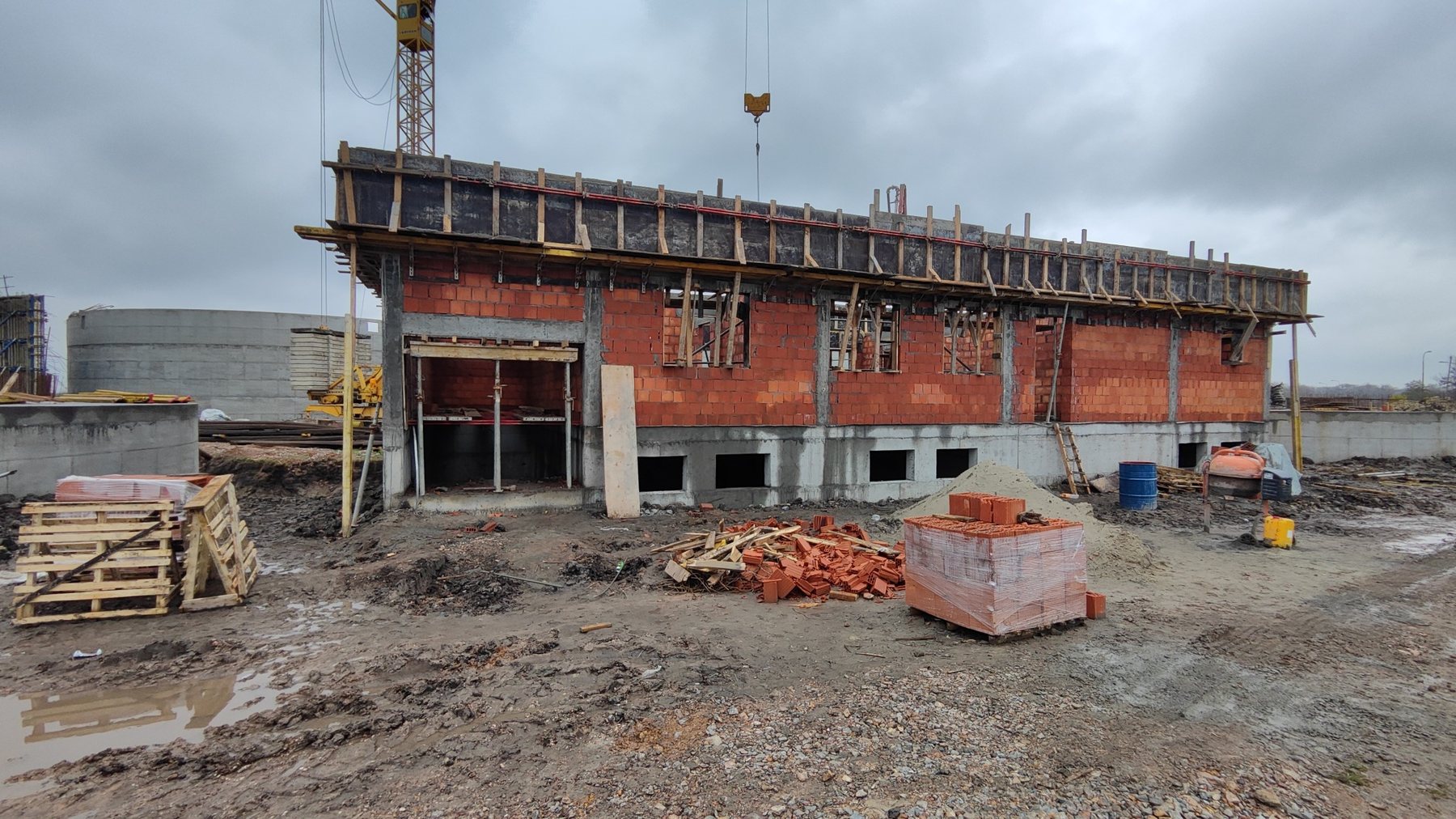 Zidarska izvedba upravne zgrade – BPS Alter Biogas Jato