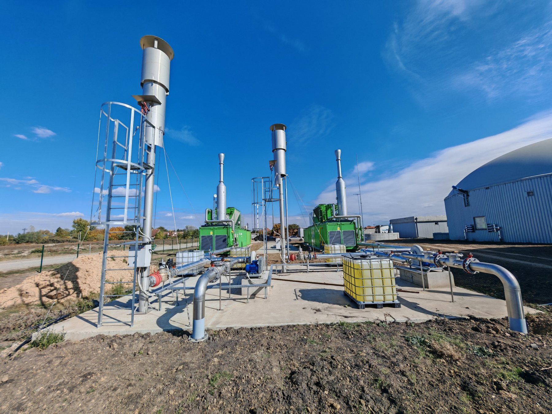 Procesni cjevovodi i oprema uz CHP module – BPS Alter Biogas Plan