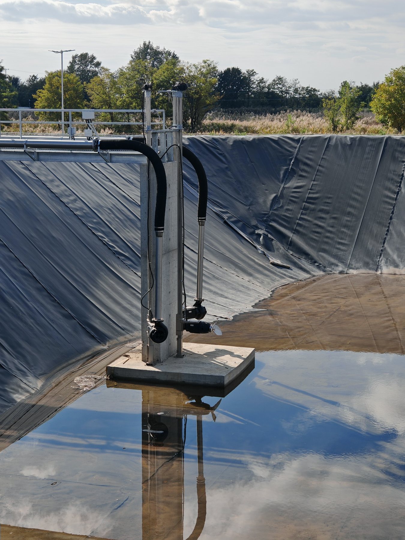 Procesna oprema u laguni – BPS Alter Biogas Plan