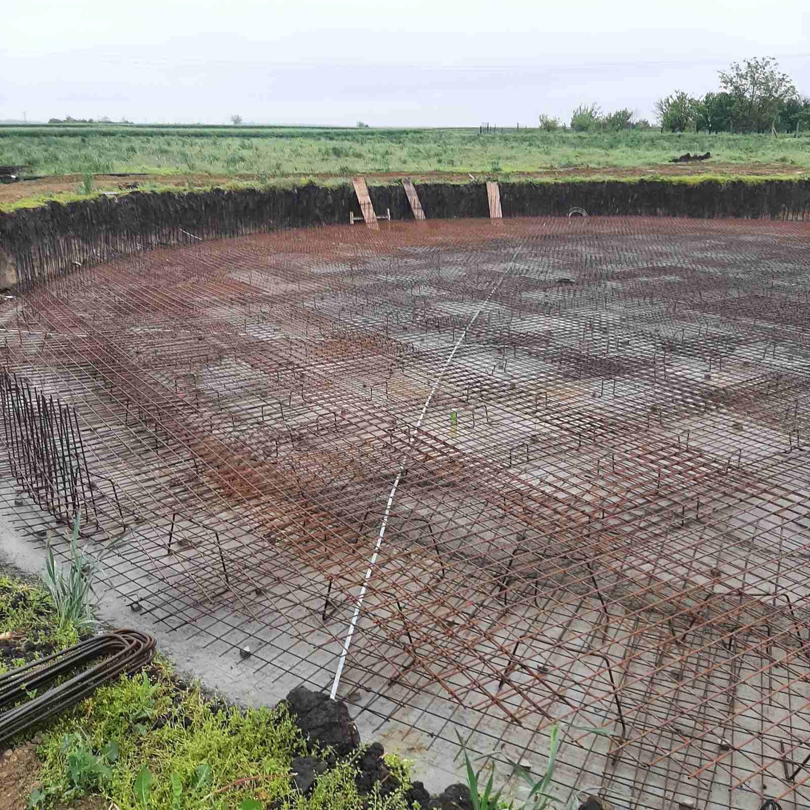 Armatura temeljne ploče kružnog spremnika – BPS Alter Biogas Toma