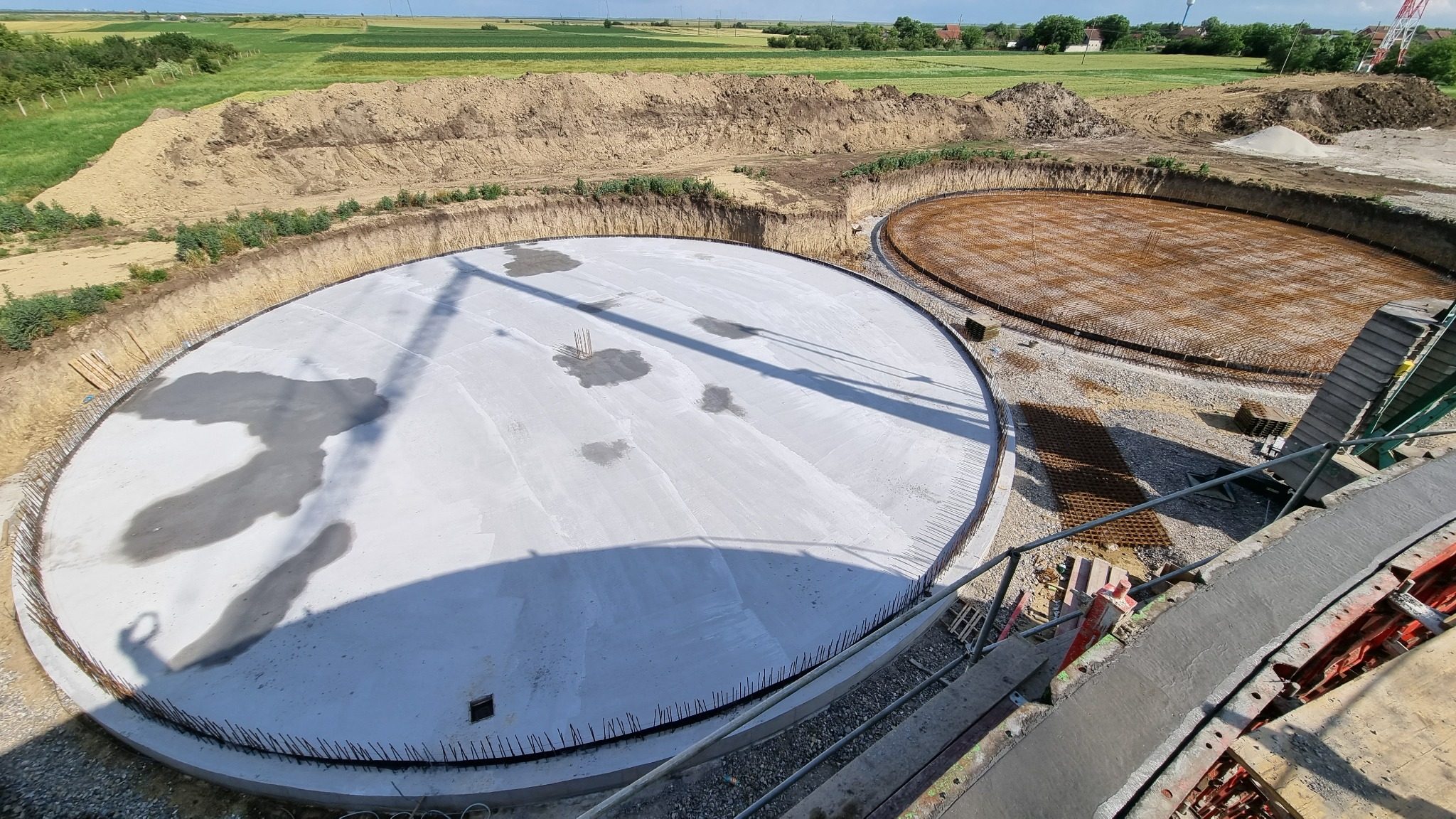 Temeljne ploče kružnih spremnika – BPS Alter Biogas Toma
