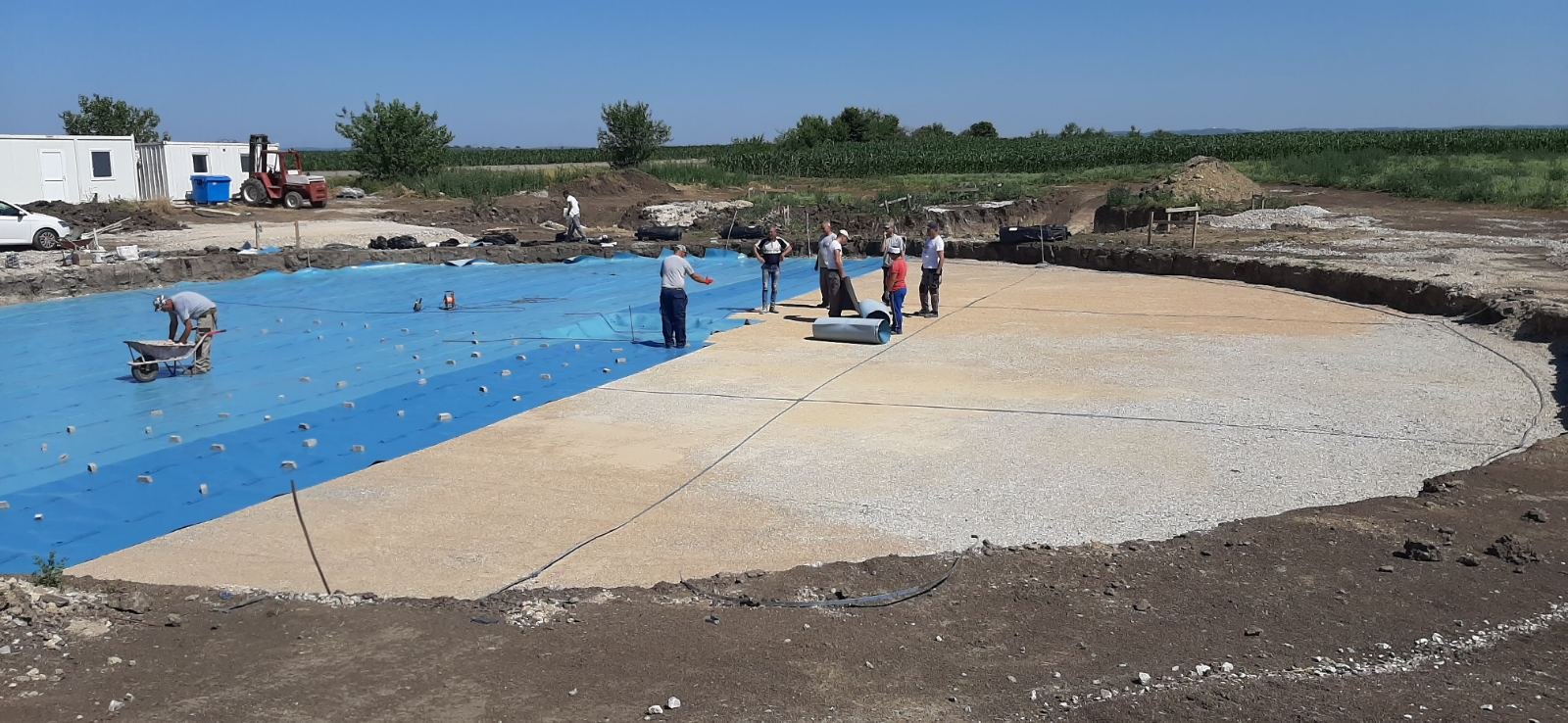 Priprema podloge sa folijom iznad tampona – BPS Green Energy