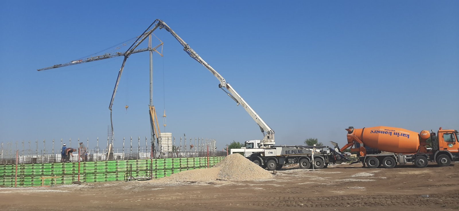 Betoniranje zida kružnog spremnika – BPS Green Energy