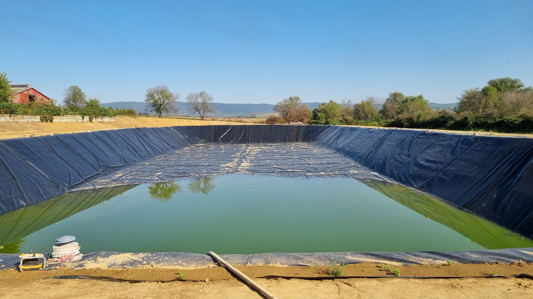 Laguna u fazi prvog punjenja – BPS Kutjevo