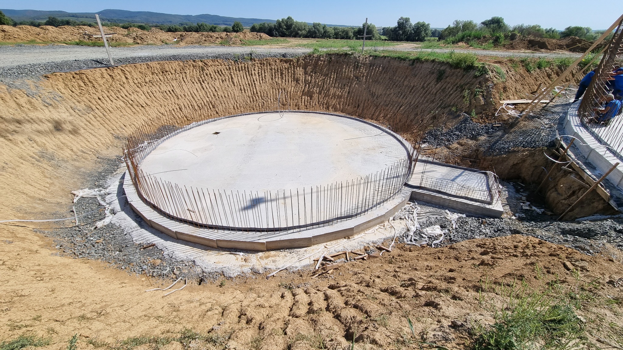 Temeljna ploča manjeg kružnog spremnika – BPS Kutjevo
