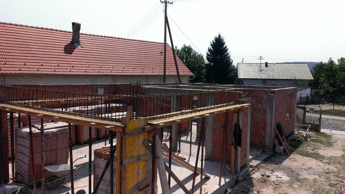 Oplata i armatura stropne ploče – Dom za starije i nemoćne osobe Popovac